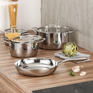 1-7pcs SUS304 3-Ply Bottom Cookware Set