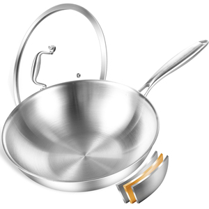Good Quality Tri-Ply Stainless Steel Wok