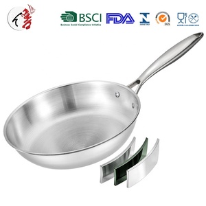 Customized Triply Stainless Steel Non Stick Fry Pan