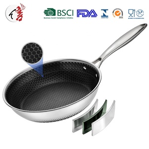 304 Tri Ply Honeycomb Nonstick Frying Pan