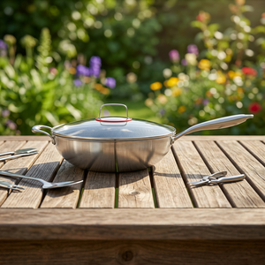 Premium Thick Bottom 316 Stainless Steel Honeycomb Wok