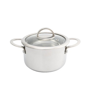 Manufacturer OEM ODM Factory 3-ply Stainless Steel Cookware Casserole Stock Pot Soup Pot with Mirror Polished
